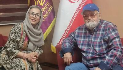 «خانه سینما» میزبان اکبر عبدی و همسرش (عکس)