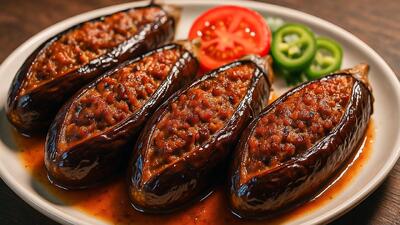 طرز تهیه بادمجان خوشمزه ترکی در ۷ دقیقه با طعم اصیل