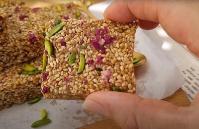طرز تهیه حلوا کنجدی ۳ سوته / حلوا کنجدی را فوری درست کنید