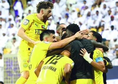 لحظه به ثمر رسیدن گل اول و دوم الوصل به استقلال + ویدئو