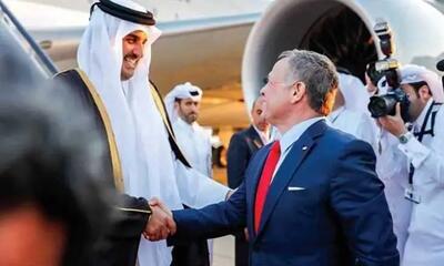 امیر قطر وارد امان شد