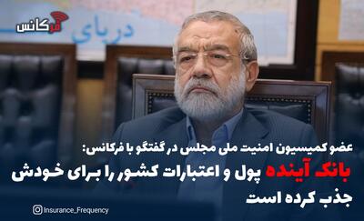 عضو کمیسیون امنیت ملی مجلس در گفتگو با فرکانس: بانک آینده پول و اعتبارات کشور را برای خودش جذب کرده است