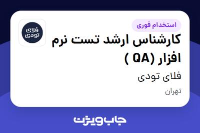 استخدام کارشناس ارشد تست نرم افزار (QA ) در فلای تودی