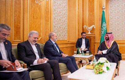 لاریجانی: در سفر به ریاض، گسترش همکاری‌های دفاعی ایران و عربستان بررسی شد؛ بنا شد این کارها در قالب گروه‌هایی دنبال شود