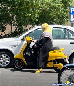 گره کور موتور سواری بانوان!