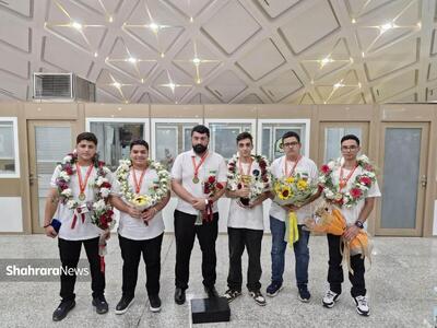 مراسم استقبال از مدال آور مسابقات جهانی دانش آموزی زیست و هوش مصنوعی برگزار شد