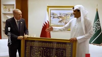  هدیه جالب ‎اردوغان به شیخ تمیم امیر ‎قطر