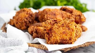 طرز تهیه کنتاکی ران مرغ