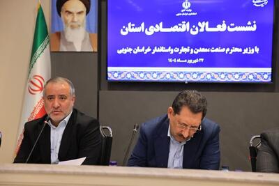 وزیر صمت: رونق اقتصادی مرز مشترک خراسان جنوبی در توسعه روابط تجاری با افغانستان است