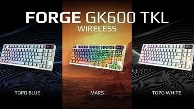 کیبورد مکانیکی بی‌سیم MSI FORGE GK600 TKL Special Edition معرفی شد