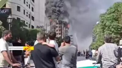 مصدوم شدن ۴۷ نفر در آتش سوزی سبزوار
