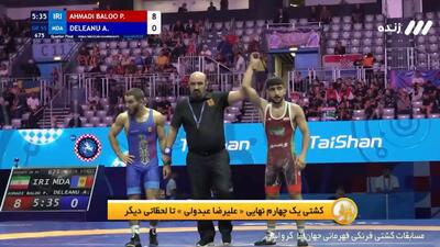 صعود پیام احمدی به نیمه نهایی با شکست حریفی از مولداوی زیر ۲۵ ثانیه