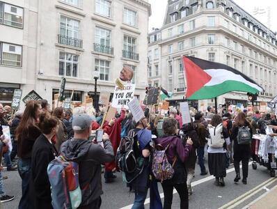 عکس/ حمایت از غزه و فلسطین در لندن