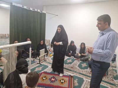 دوره آموزشی گلیم‌بافی ویژه مددجویان در دشتی برگزار شد