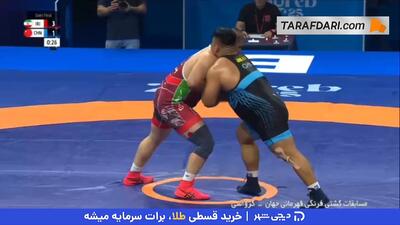 امین میرزازاده هم فینالیست شد؛ پیروزی کشتی‌گیر ایرانی مقابل حریف چینی در نیمه نهایی وزن 130 کیلوگرم رقابت‌های فرنگی قهرمانی جهان - پارس فوتبال