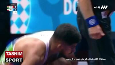 غلامرضا فرخی برابر حریف قدر مجارستانی پیروز شد! + فیلم