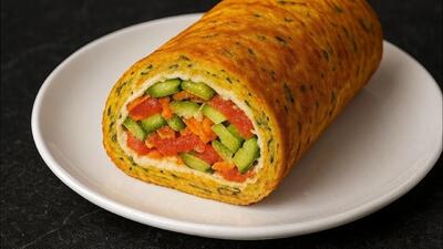 طرز تهیه ساندویچ خوشمزه و مقوی بدون گوشت و نان در ۱۰ دقیقه