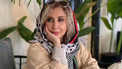 تصویر روز | استایل شیک مرجانه گلچین در محیطی دیدنی و جذاب | گلی شی