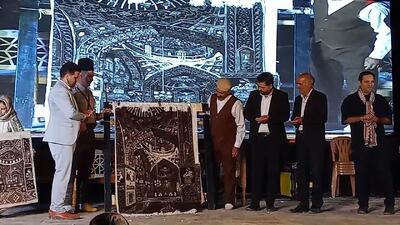 رونمایی از نخستین قالی خودرنگ سه‌بعدی کشور در مهدیشهر