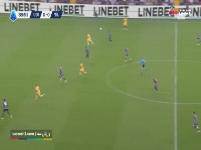 گل اول آث میلان به اودینزه (پولیشیچ)