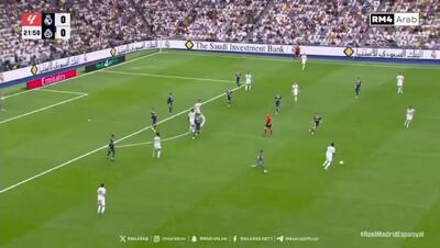 سوپرگل رئال مادرید به اسپانیول با یک شوت استثنایی