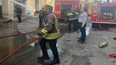 آتش سوزی بازارچه ساحلی کیانپارس اهواز مهار شد