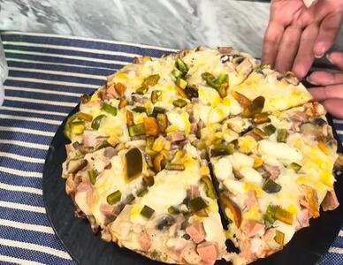 طرز تهیه پیتزای فوری در ۵ دقیقه بدون فر و دردسر