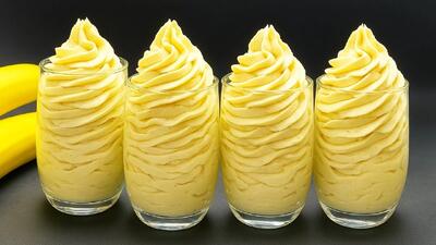 طرز تهیه دسر موزی خوشمزه بدون شکر و آرد فقط در ۵ دقیقه