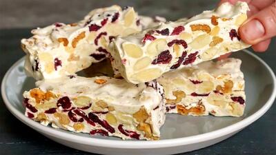 طرز تهیه گز سنتی مغزدار بدون نیاز به پخت و آرد