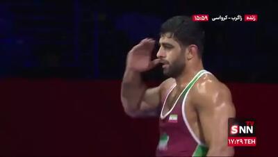 سلام نظامی هادی ساروی به پرچم جمهوری اسلامی ایران