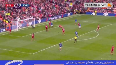 گل ادریسا گی به لیورپول (لیورپول 2-1 اورتون) - پارس فوتبال