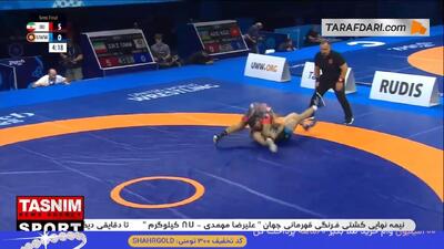 صعود مقتدرانه سعید اسماعیلی به فینال با پیروزی 10 بر 0 مقابل کشتی گیر روس در نیمه نهایی کشتی فرنگی - پارس فوتبال