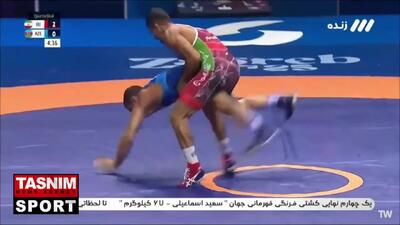 فیلم کولاک محمدمهدی کشتکار در قهرمانی جهان / پدیده کشتی فرنگی به نیمه نهایی رسید