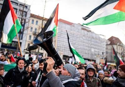 تظاهرات مردم آلمان در حمایت از فلسطین