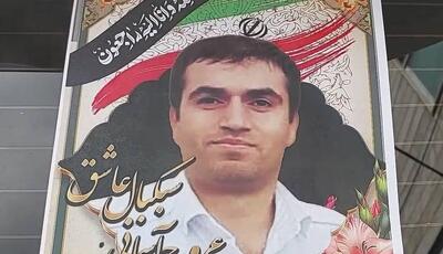 تشییع پیکر مامور وظیفه شناس پلیس راه در سوادکوه