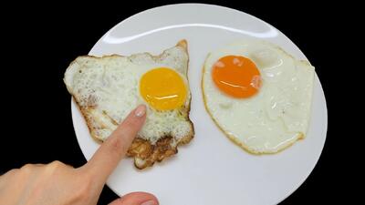 بهترین روش سرخ کردن تخم مرغ مجلسی بدون سوختن و خام ماندن