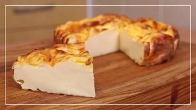 طرز تهیه کیک ماست فقط با ۳ ماده | بدون شکر و بدون آرد !