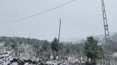 ببینید؛ شمال ترکیه در آخرین روزهای تابستان سفیدپوش شد