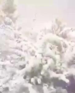 بارش باور نکردنی برف در معدن سونگون شهرستان ورزقان استان آذربایجان‌‌ شرقی + فیلم