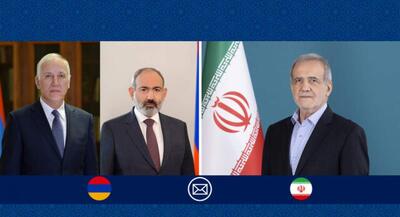 پیام پزشکیان به رئیس جمهور و نخست وزیر ارمنستان | جهان نیوز