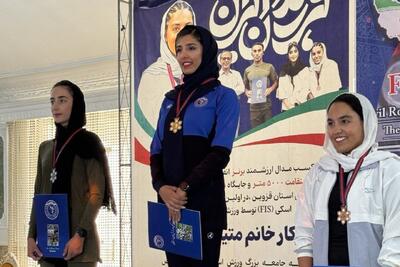 طلای ملی برای بانوی خراسانی در لیگ رولر اسکی کشور