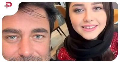 عکس / قدم زدن عاشقانه محمدرضا گلزار و زنش در خیابان های تهران