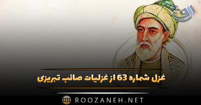 غزل شماره ۶۳ از غزلیات صائب تبریزی؛ چون ز می افروختی آن عارضِ پر نور را ...