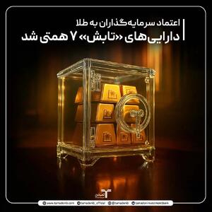 اعتماد سرمایه‌ گذاران به طلا؛ دارایی‌ های «تابش» ۷ همتی شد
