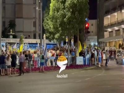 تجمع ادامه‌دار مقابل خانه نتانیاهو