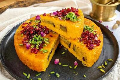 طرز تهیه ته‌چین مرغ و بادمجان مجلسی