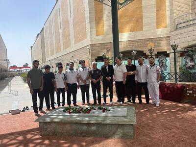 تجدید میثاق جامعه بولینگ و بیلیارد و مراسم غبار روبی گلزار شهدا به مناسبت گرامیداشت هفته دفاع مقدس