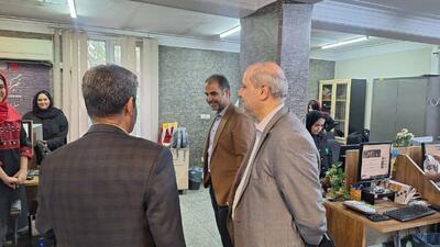 مناف هاشمی از خبرگزاری برنا بازدید کرد