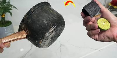 با ذغال و لیمو سرسخت ترین لکه های قابلمه رو از بین ببر !