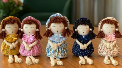 ساخت عروسک های بانمک بدون چرخ خیاطی / ۵۰ عروسک کوچک بدون چرخ خیاطی بساز و بفروش